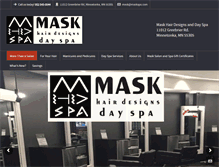 Tablet Screenshot of maskspa.com